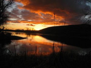 Patagonia Lake sunset