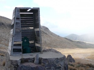 Orizaba toilet Piedra Grande hut Mexico