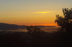 Sunset over Great Salt Lake