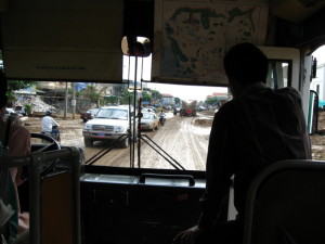 Bus in Poipet Cambodia