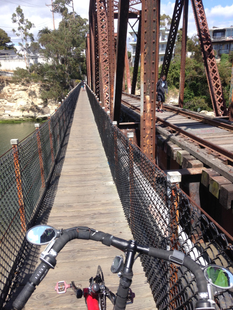 Bike on Santa Cruz Riverwalk, California