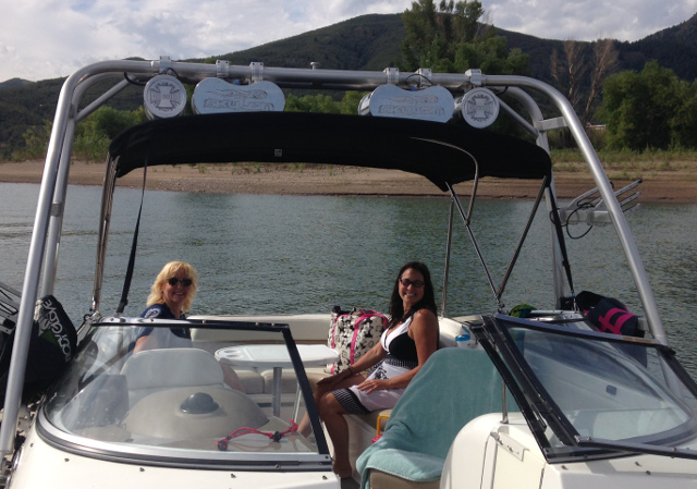 Julie and Diane, Pineview Reservoir. Utah