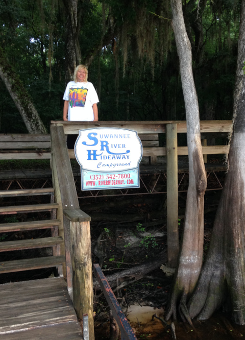 Julie Suwannee River boardwalk Fanning Springs, FL