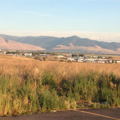 Missoula from our truck stop porch
