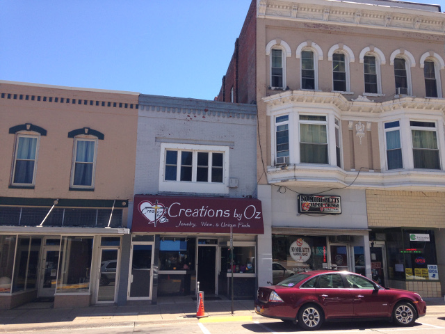 Storefronts in Muscatine, Iowa