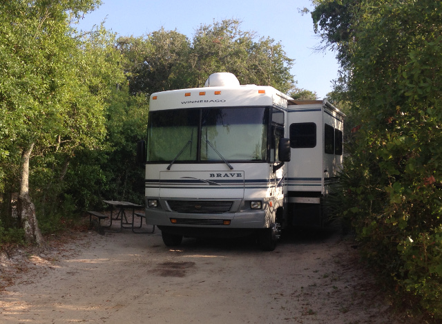 North Beach Camp RV site, St. Augustine, FL