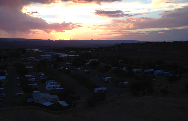 Sunset, Page Lake Powell Campground, AZ