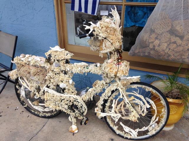 Sponge bicycle, Tarpon Springs Florida