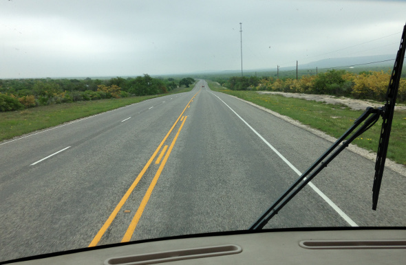 Highway 90 view between Del Rio and San Antonio