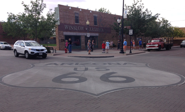 Winslow, Arizona. We followed Route 66 most of the summer