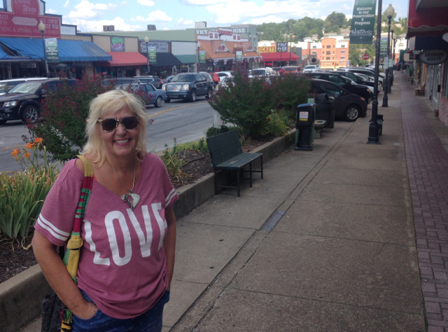Julie in downtown Branson MO