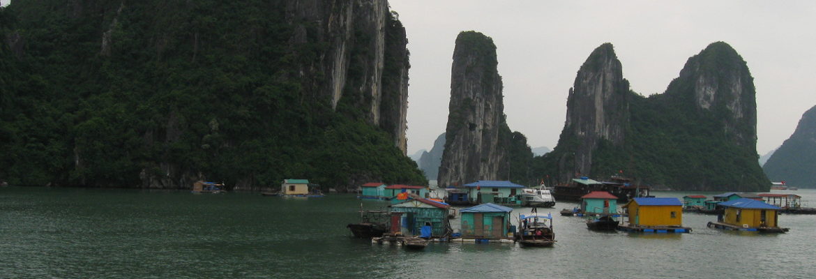 Floating village Vietnam