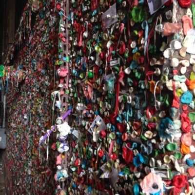 Surreal, and slightly sickening Gum Wall in Seattle