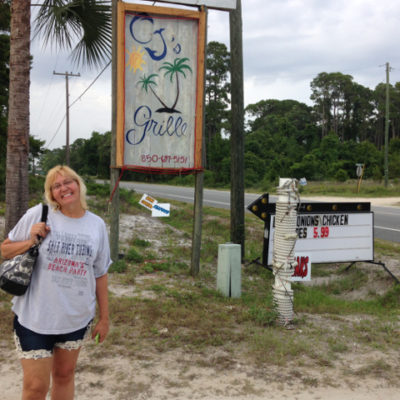 Went to CJ's near Carrabelle so Julie could get her oyster fix