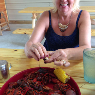 Attacking a crawdad boil without fear